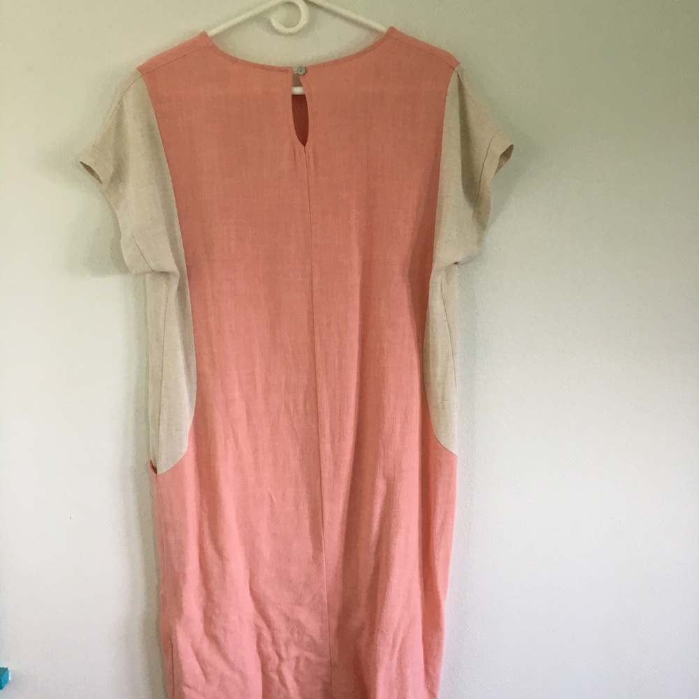 ROOLEE Pink Ella Mara Color Block Dress small - Picture 2 of 5